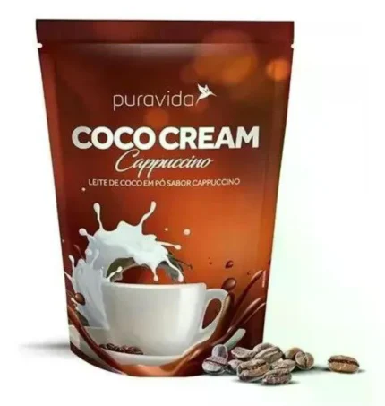 Leite de Coco em Pó Puravida Cappuccino 250g