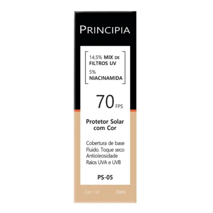 Protetor Solar Facial Principia Skincare Ps-05 14,5% Mix de Filtros Uv + 5% Niacinamida FPS 70 Cor 1.0 30ml