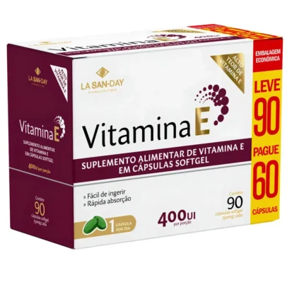 Vitamina e 400Ui Leve 90 / Pague 60 Cápsulas - La San Day