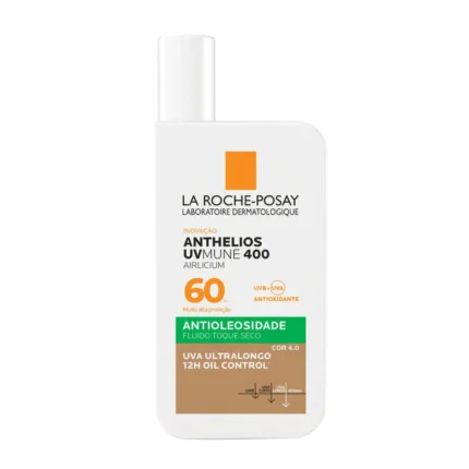 Protetor Solar Facial La Roche-Posay Anthelios UVMune 400 Airlicium Antioleosidade FPS 60 Cor 4.0 40ml