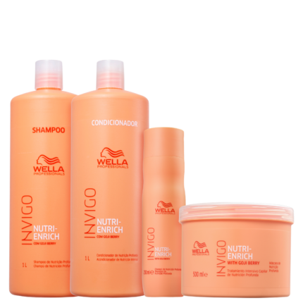 Kit Wella Professionals Invigo Nutri-Enrich Salon Power (4 Produtos)