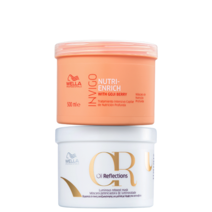 Kit Wella Professionals Invigo Nutri-Enrich Oil Reflections Luminous Reboost (2 Produtos)