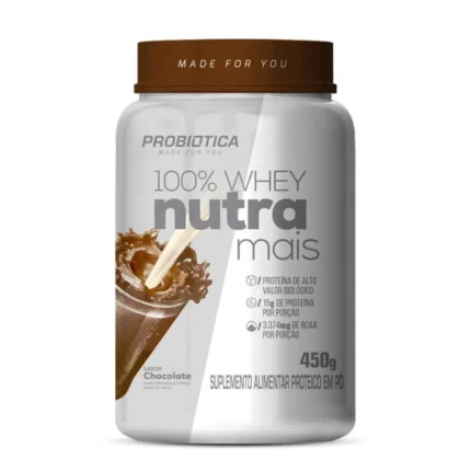 Whey Protein 100% Whey Nutra Mais Chocolate 450g
