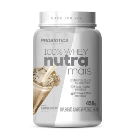Whey Protein 100% Whey Nutra Mais Cookies & Cream 450g