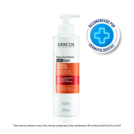 Shampoo Vichy Dercos Repositor Kera-Solutions Shampoo Reconstructor com Keratina 300ml