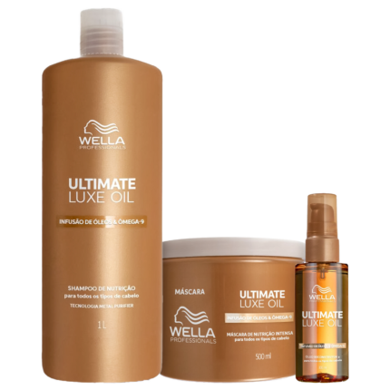 Kit Wella Professionals Ultimate Luxe Oil Salon Trio (3 Produtos)