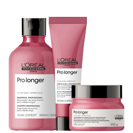 Kit L'Oréal Professionnel Serie Expert Pro Longer Preenchimento de Pontas (3 Produtos)