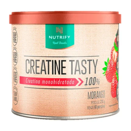 Creatina em Pó Creatine Tasty Nutrify Morango 210g